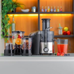 آبمیوه گیری جیپاس مدل GSB44016 ظرفیت 0.8 لیتر 4 کاره